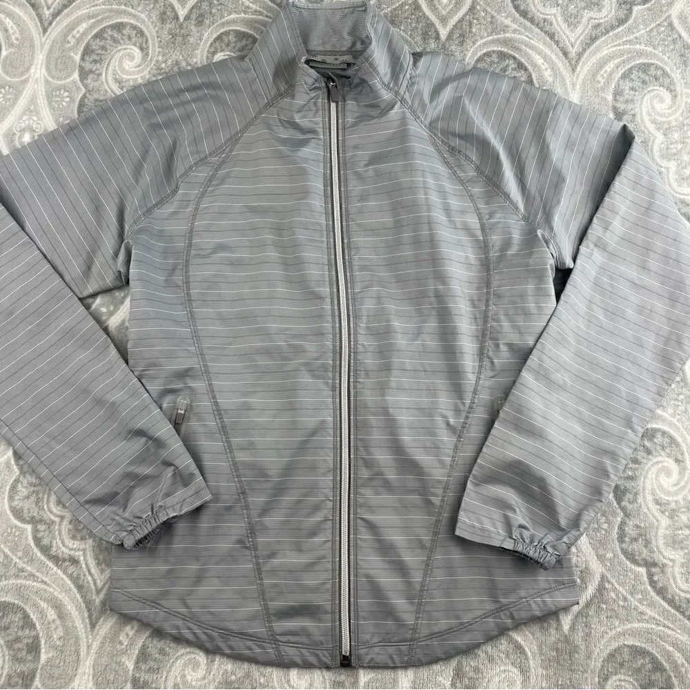 Athleta Stripe Jammin' Run Jacket